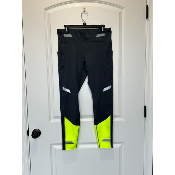 NWT Brooks Run Visible Tight Leggings Gray Reflective Size Large - Picture 1 of 11
